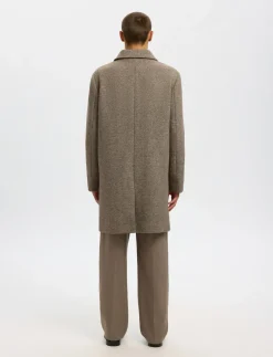 SLHARCHIVE WOOL BLEND CAR COAT - Uldfrakker
