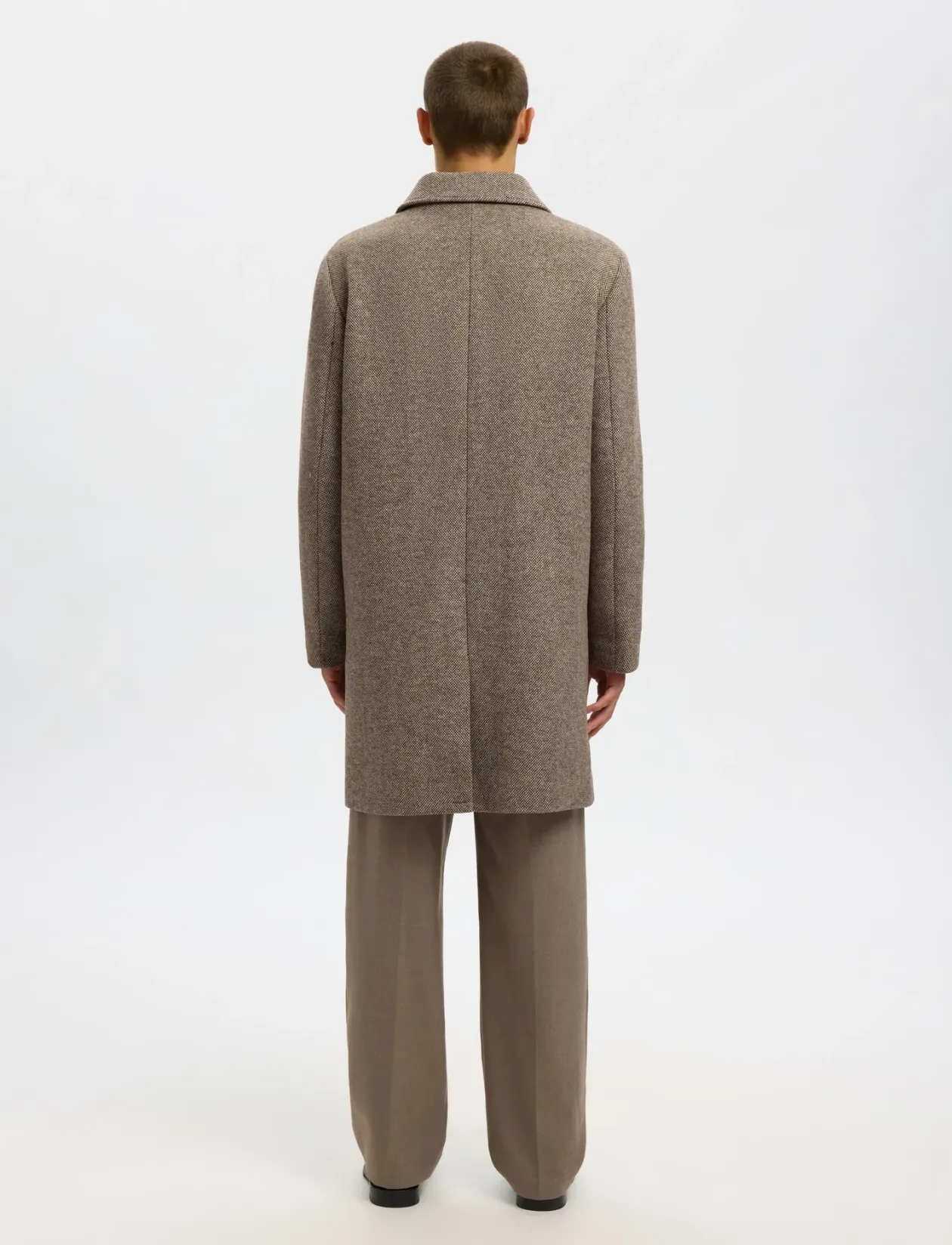SLHARCHIVE WOOL BLEND CAR COAT - Uldfrakker