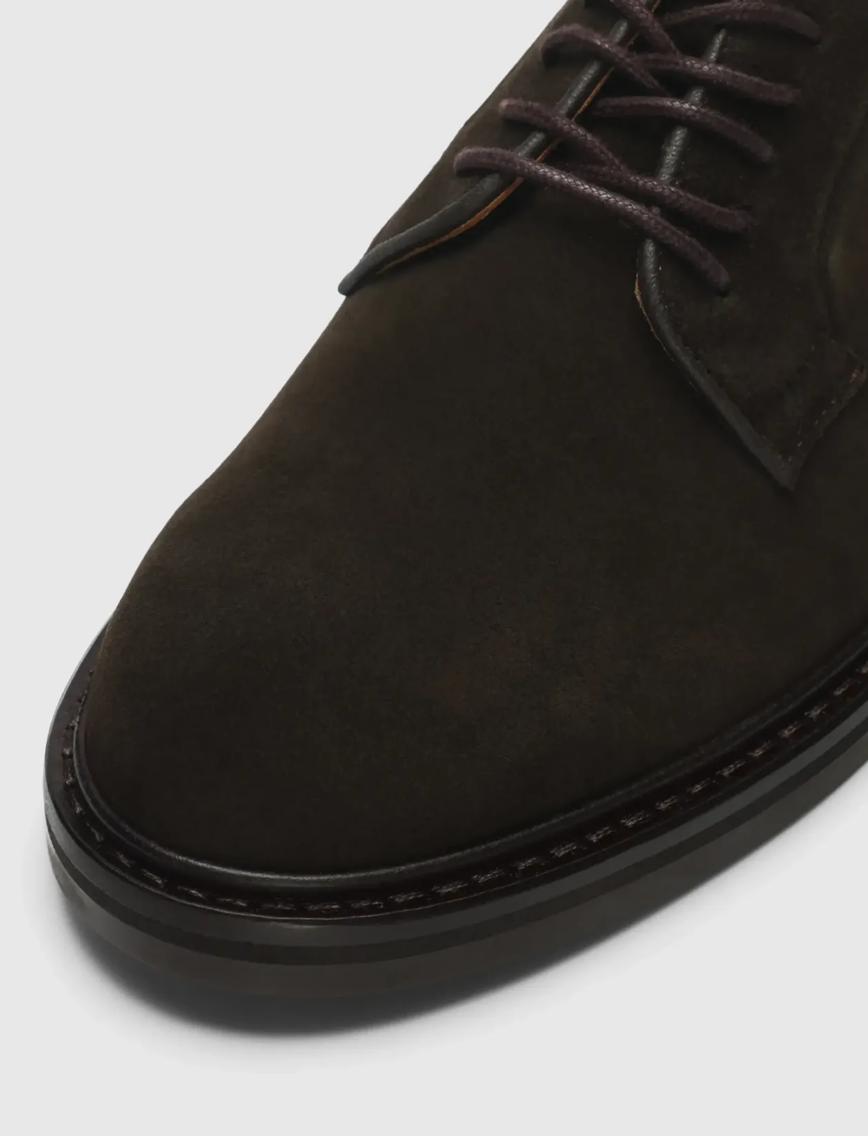 SLHCARTER SUEDE BLUCHER SHOE - Derby sko