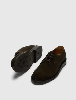 SLHCARTER SUEDE BLUCHER SHOE - Derby sko