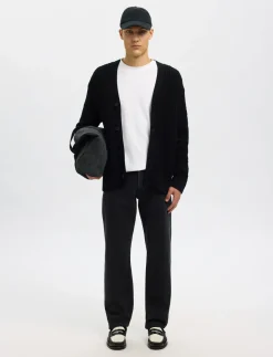 SLHDERECK LS KNIT STRUC RELAXED CARDIGAN - Cardigans