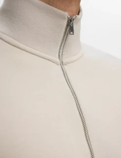 SLHEMANUEL SOFT ZIP HIGH NECK SWEAT NOOS - Sweatshirts