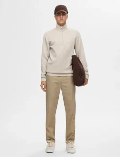 SLHEMANUEL SOFT ZIP HIGH NECK SWEAT NOOS - Sweatshirts
