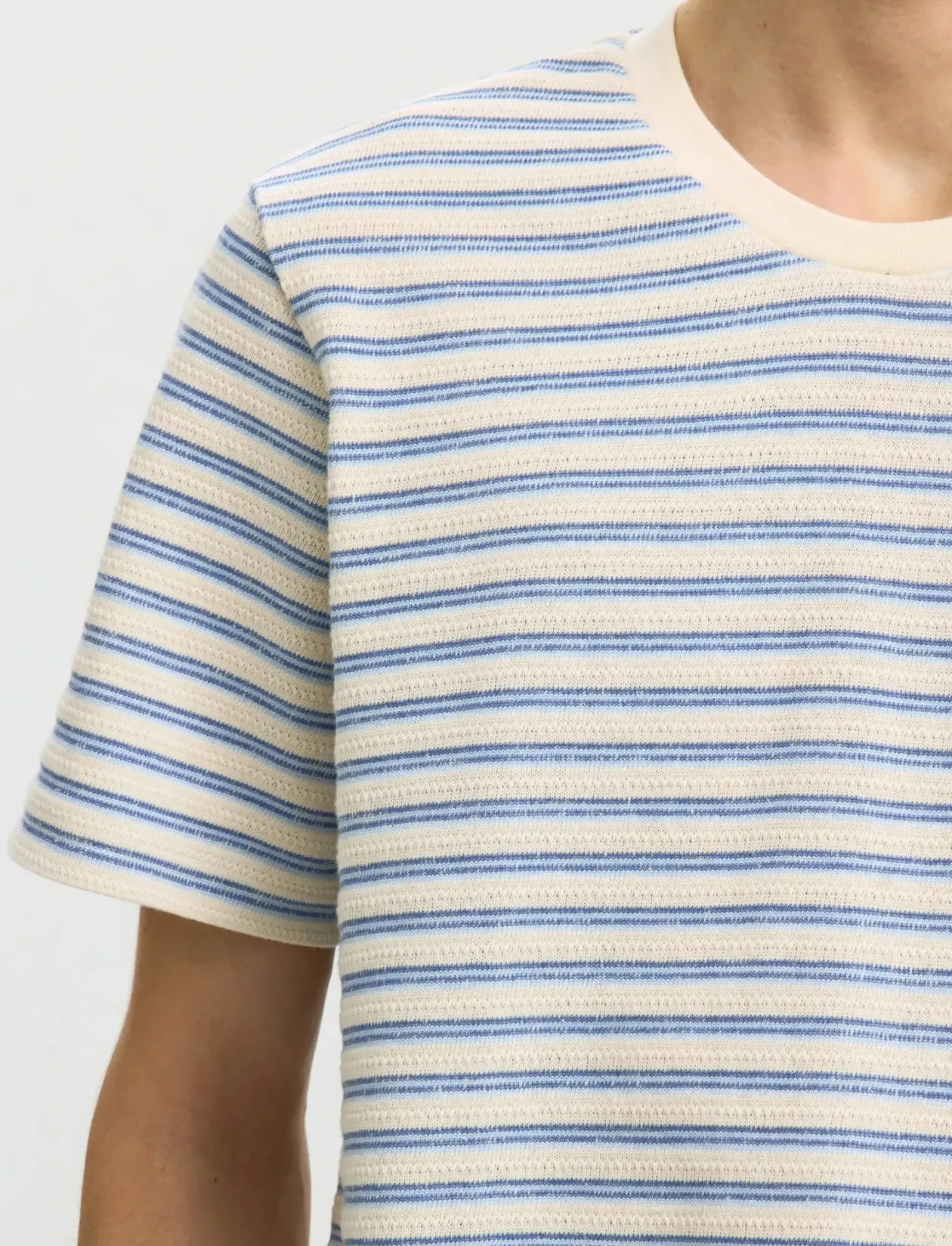 SLHKEVIN STRIPE SS O-NECK TEE - T-Shirts