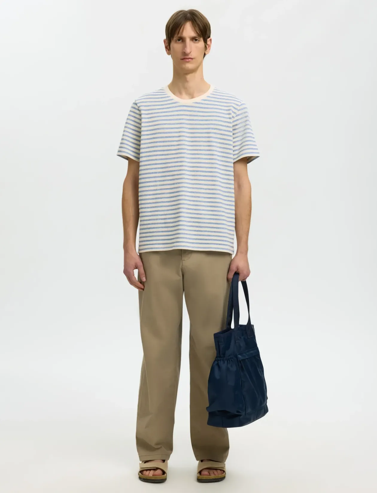 SLHKEVIN STRIPE SS O-NECK TEE - T-Shirts