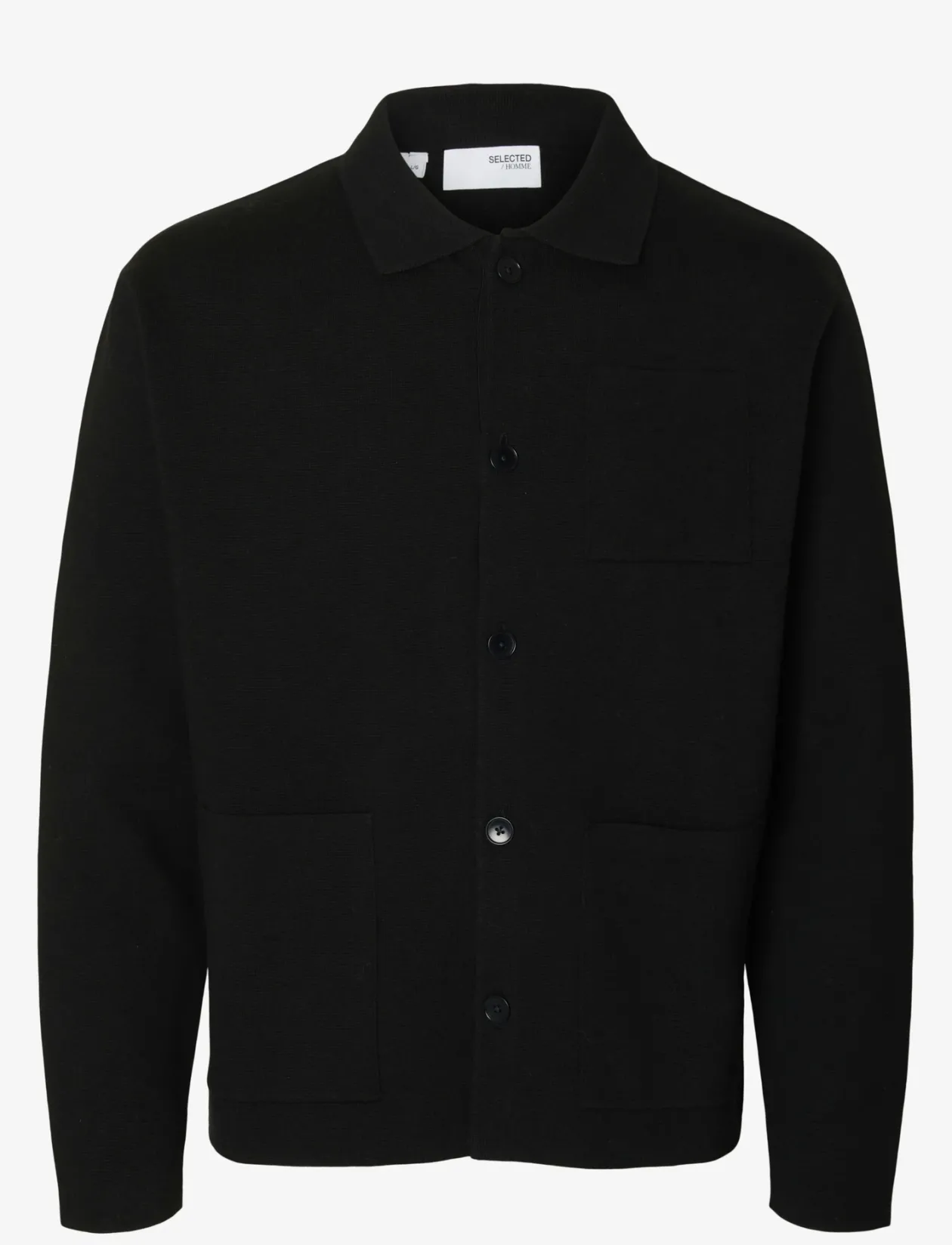 SLHMIKE LIGHT RELAXED POLO CARDIGAN NOOS - Cardigans