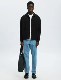 SLHMIKE LIGHT RELAXED POLO CARDIGAN NOOS - Cardigans