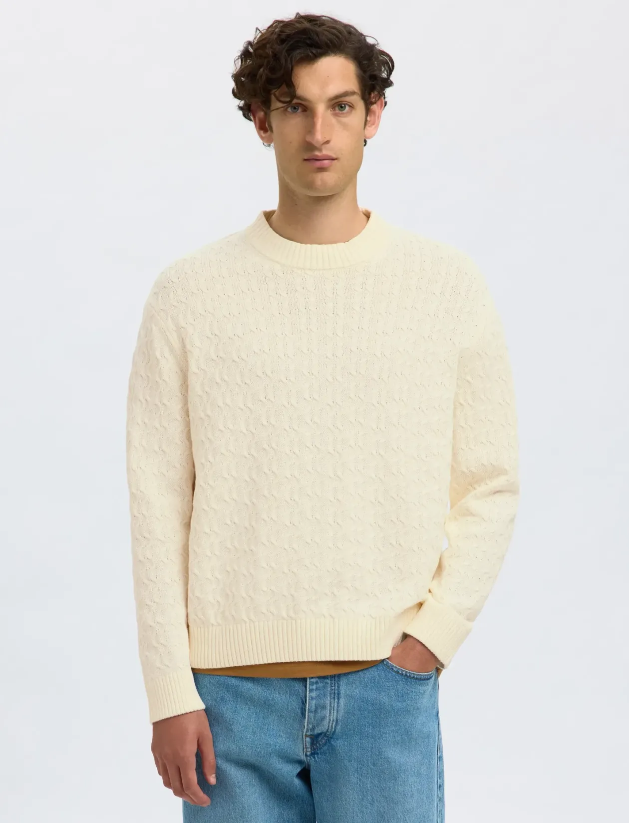 SLHPHILIP LS KNIT RELAXED CREW NECK - Rund hals