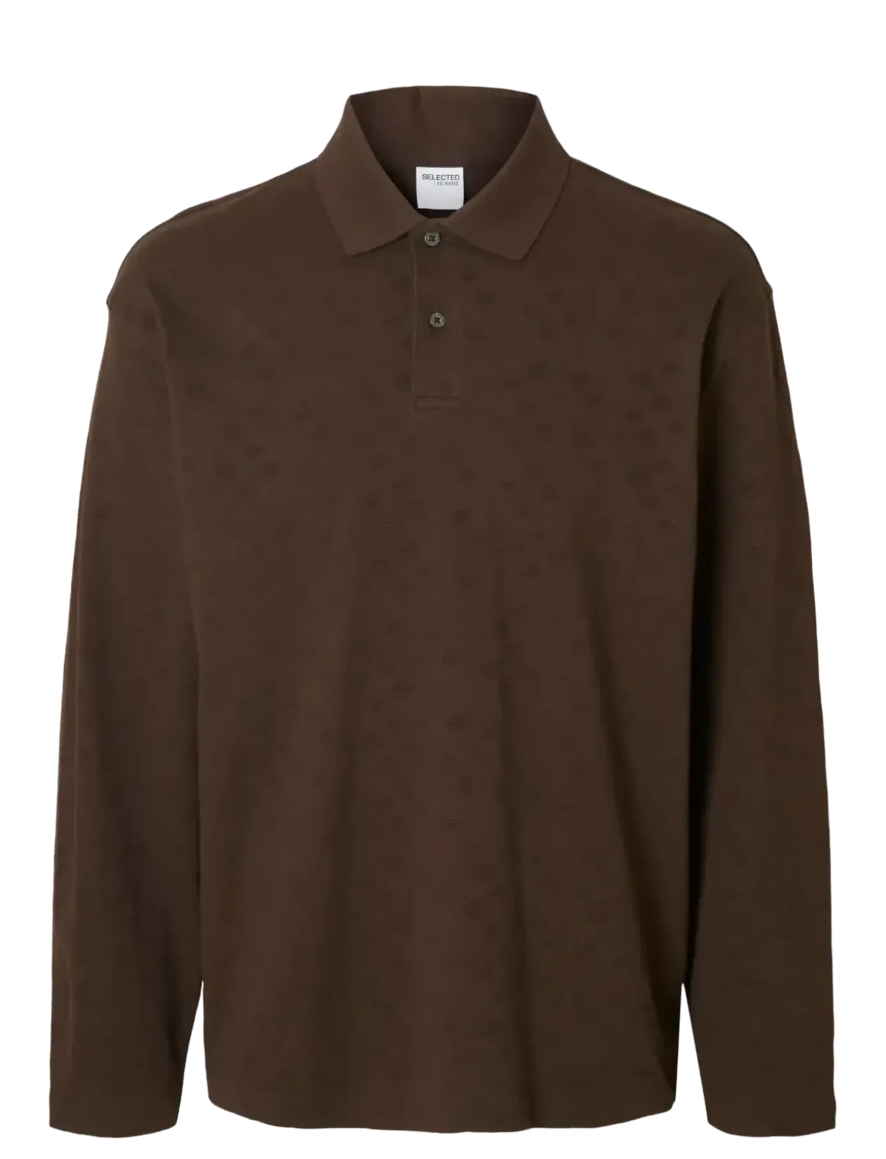 SLHRELAXPAUL JACQUARD LS POLO - Polostrik