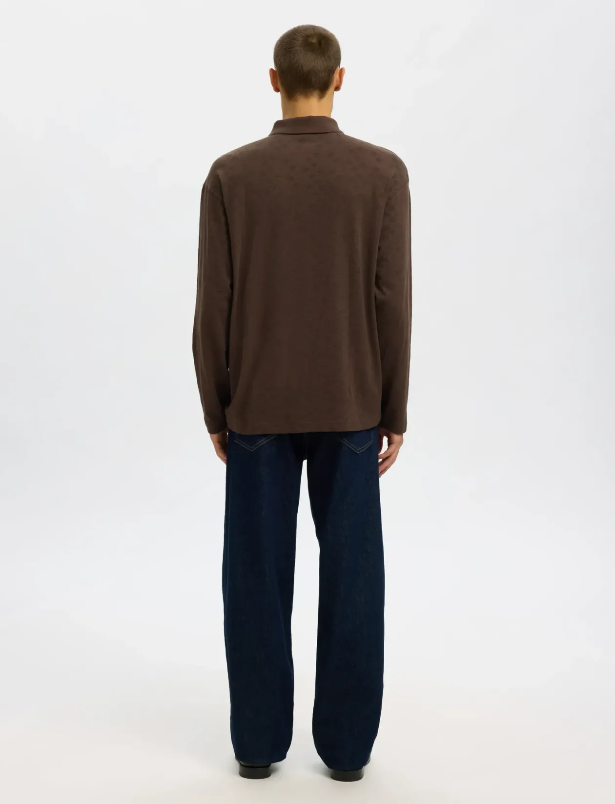 SLHRELAXPAUL JACQUARD LS POLO - Polostrik