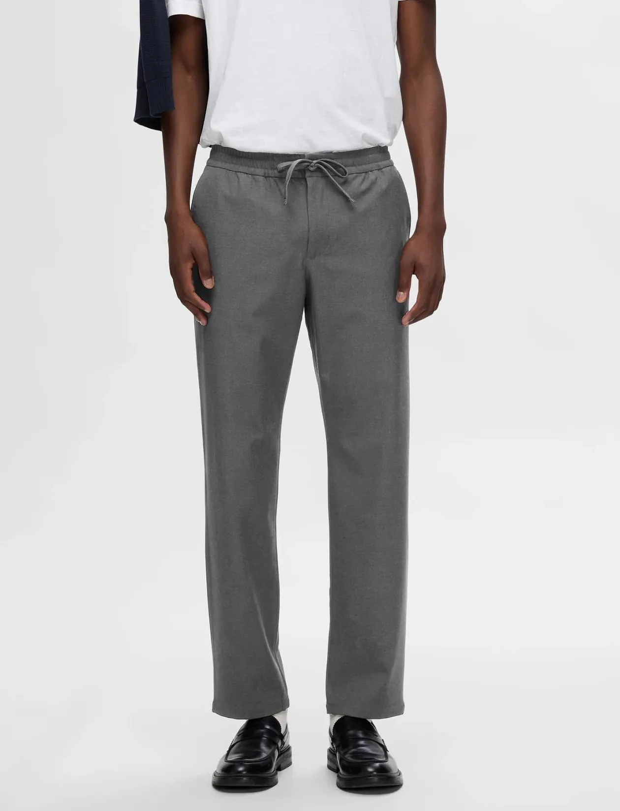 SLH196-STRAIGHT ROBERT STRING PANT NOOS - Casual