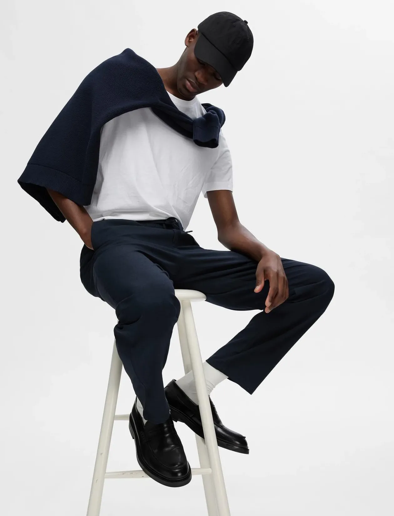 SLH196-STRAIGHT ROBERT STRING PANT NOOS - Casual