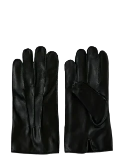 SLHZAIN LEATHER GLOVES - Fingerhandsker