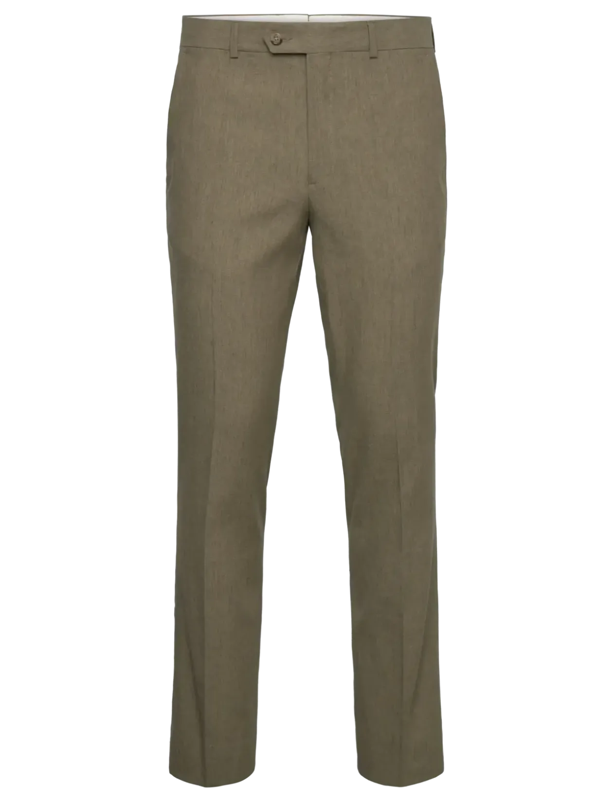 SLIM COT/LINEN SUIT PANTS - Hørbukser
