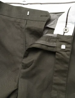 Slim-fit lyocell linen trousers - Hørbukser