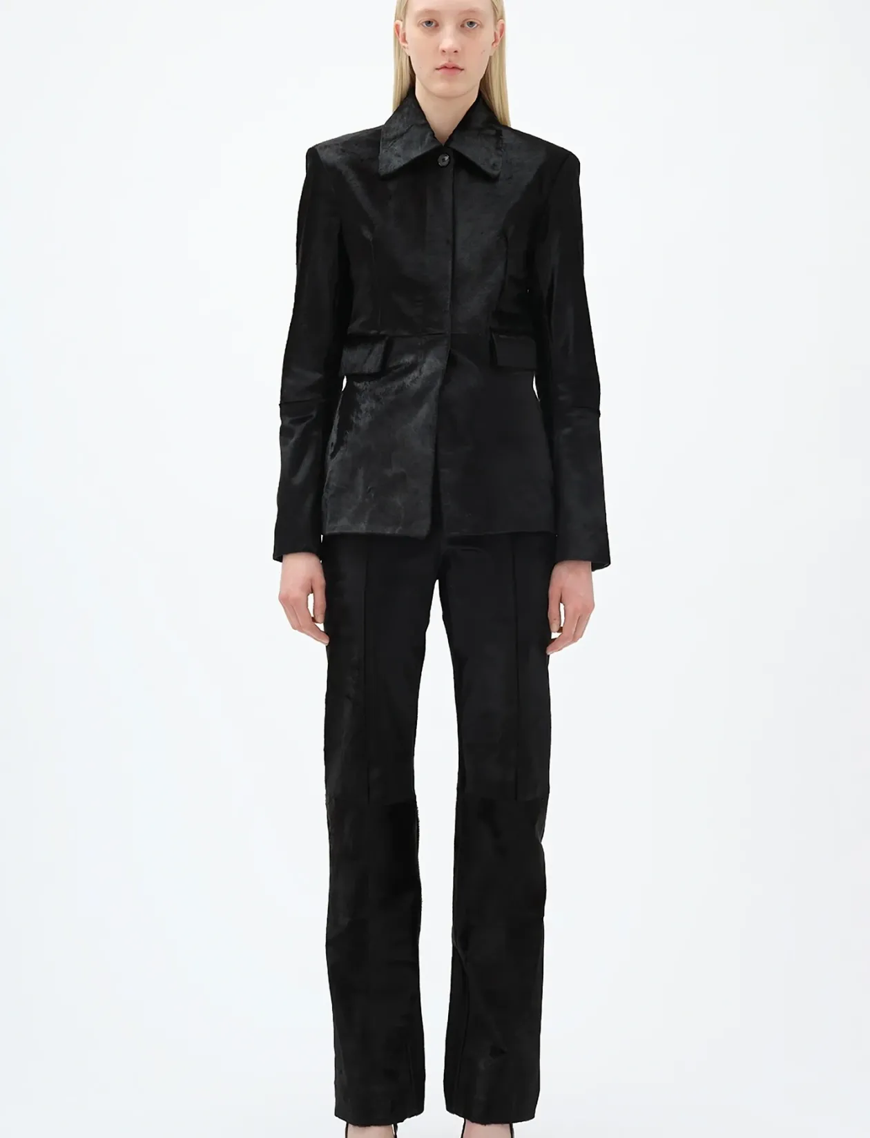 SLIM LEATHER BLAZER - Læderjakker