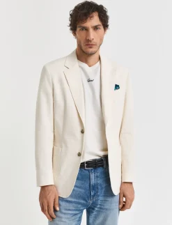 SLIM SEERSUCKER SUIT JACKET - Enkeltradede blazere