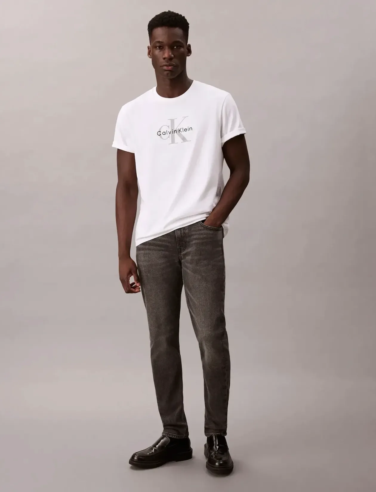 SLIM TAPER HEARST GREY JEAN - Slim jeans