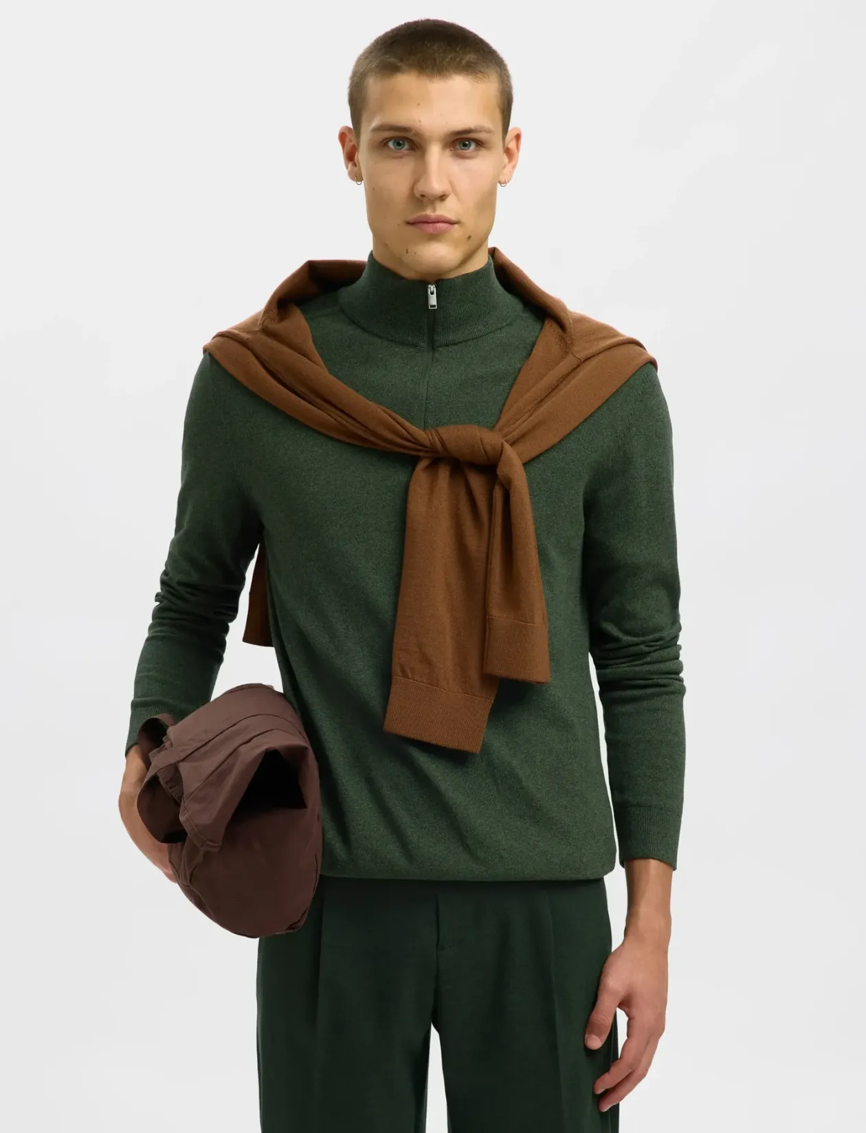 SLMBERG LS HALF ZIP NOOS - Half zip-trøjer