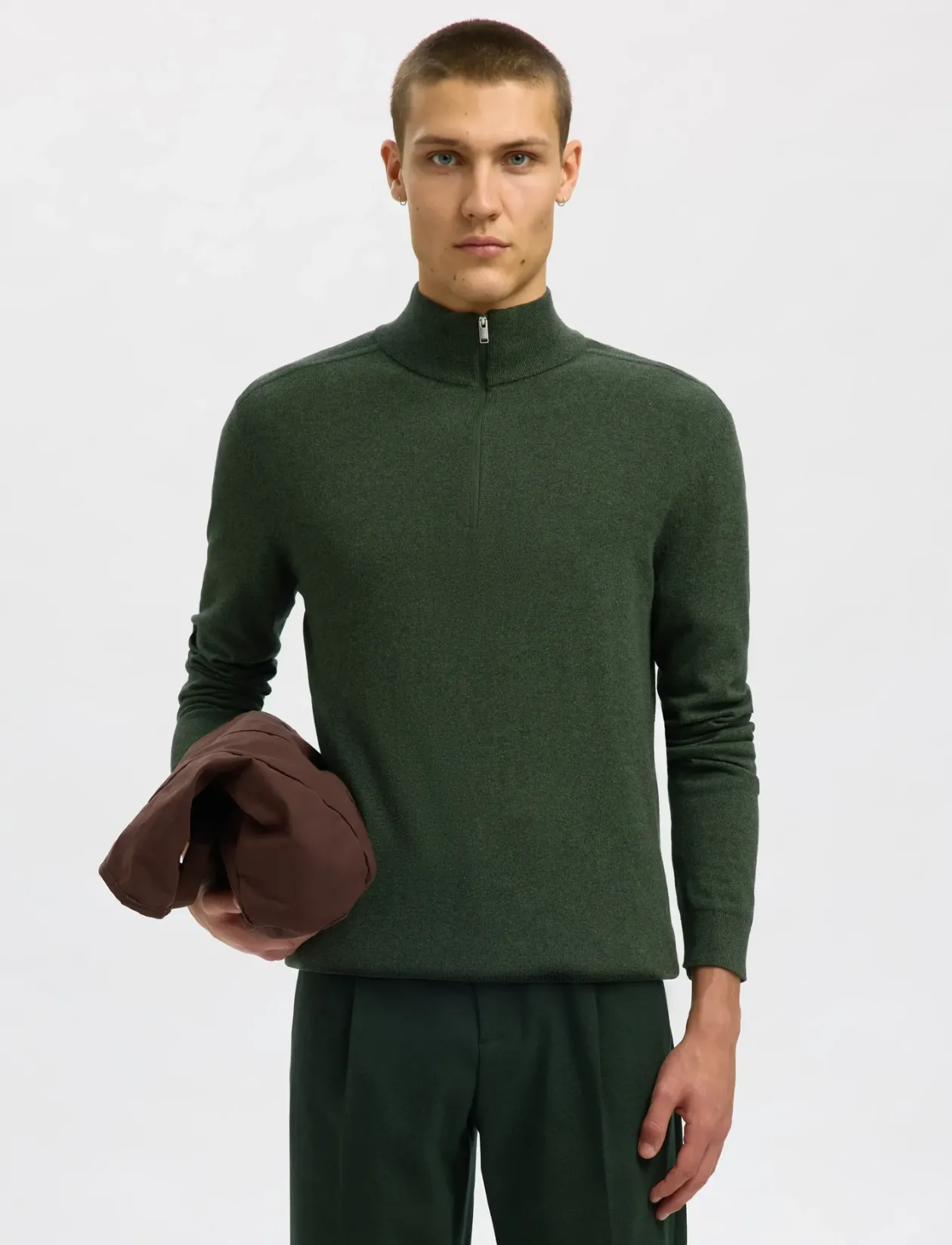 SLMBERG LS HALF ZIP NOOS - Half zip-trøjer