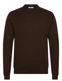 SLMDANE LS KNIT REG STRUC CREW NECK NOOS - Rund hals