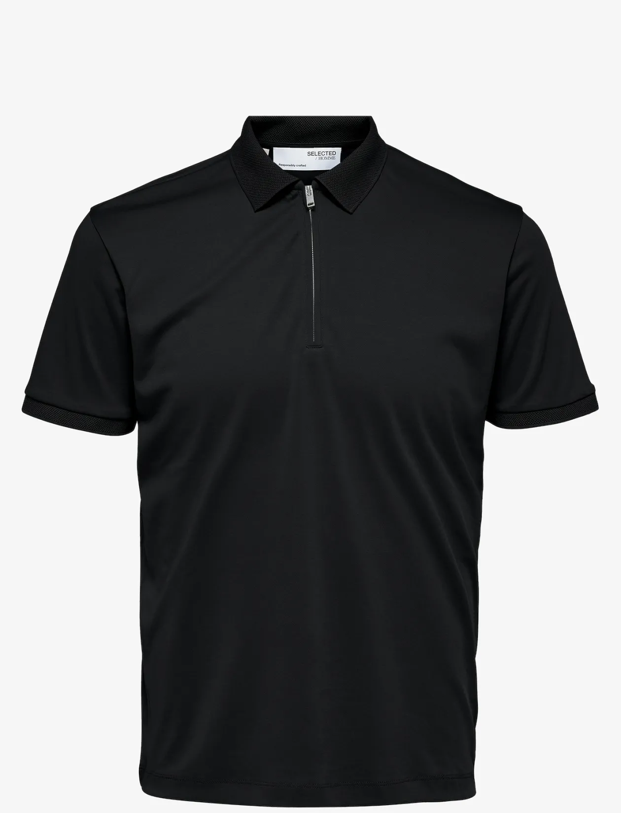SLMFAVE ZIP SS POLO NOOS - Kortærmede