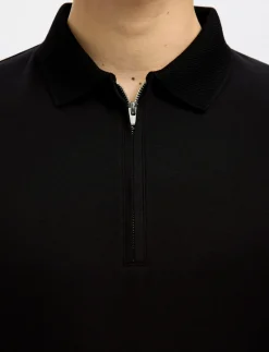 SLMFAVE ZIP SS POLO NOOS - Kortærmede