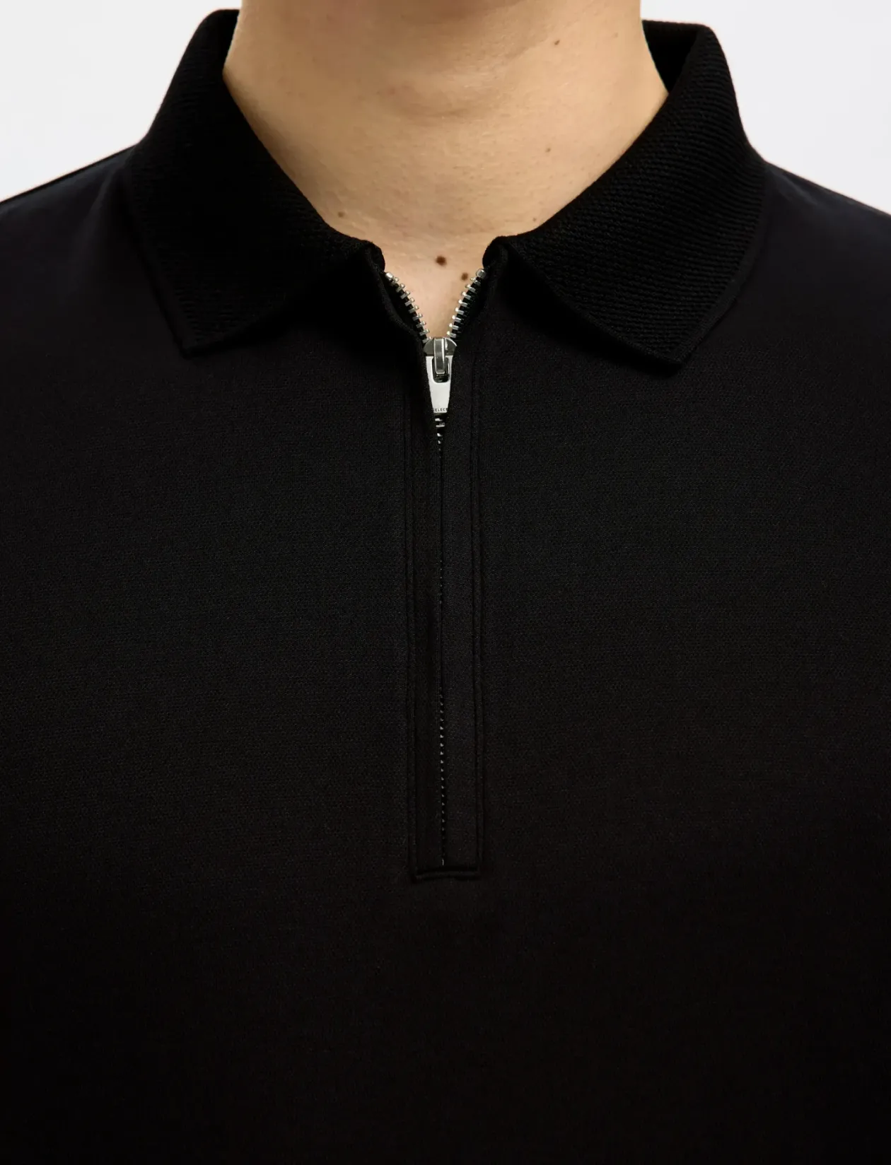 SLMFAVE ZIP SS POLO NOOS - Kortærmede