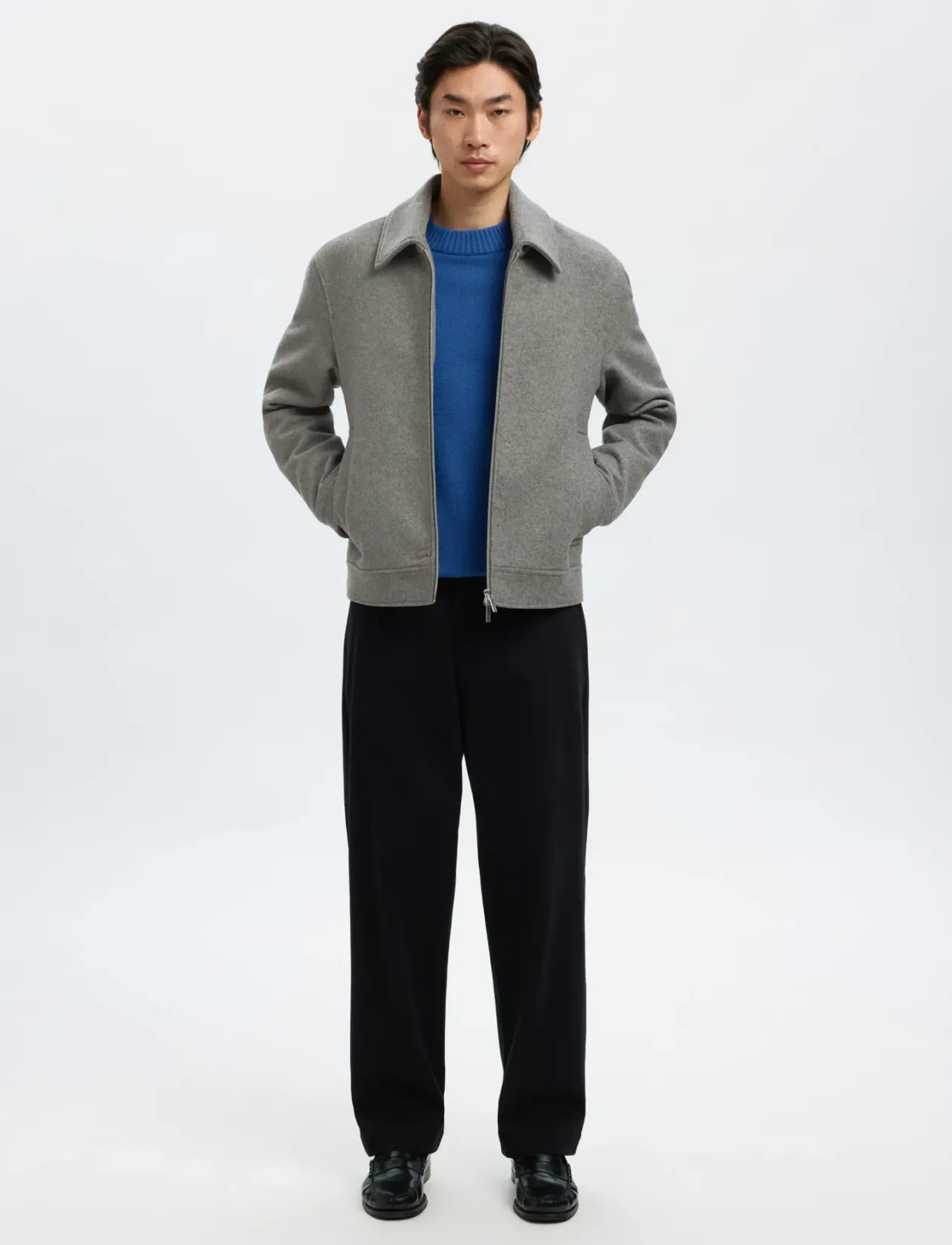 SLMPHILIP WOOL BLEND JKT NOOS - Uldjakker