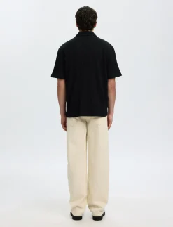 SLMRELAXSIMON RIBBED SS OVERSHIRT - Jakker og frakker
