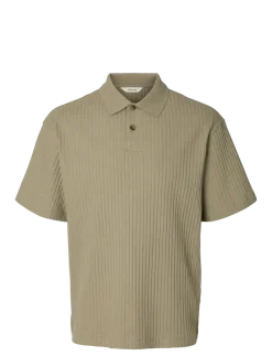 SLMRELAXSIMON RIBBED SS POLO - Kortærmede