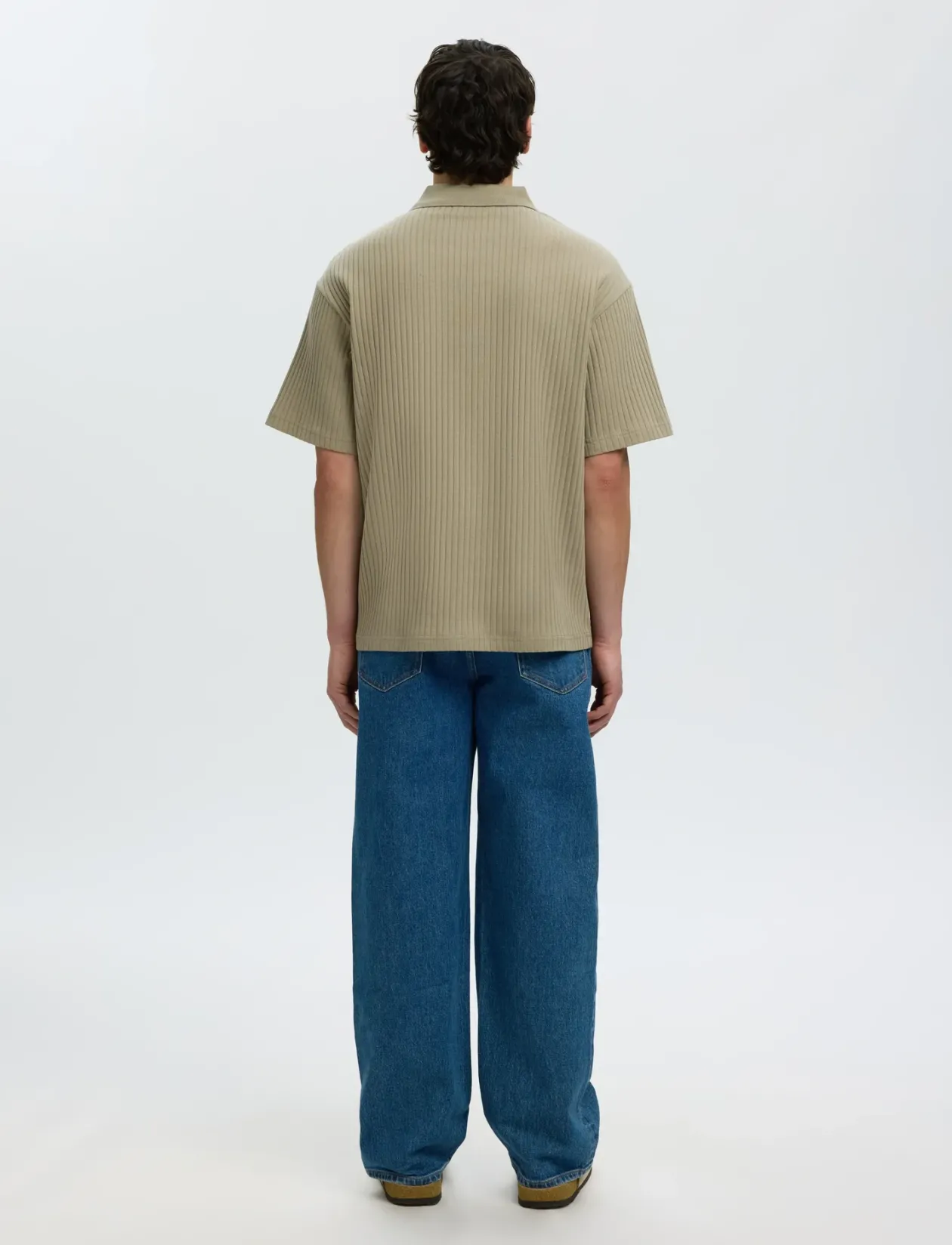 SLMRELAXSIMON RIBBED SS POLO - Kortærmede