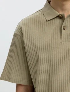 SLMRELAXSIMON RIBBED SS POLO - Kortærmede