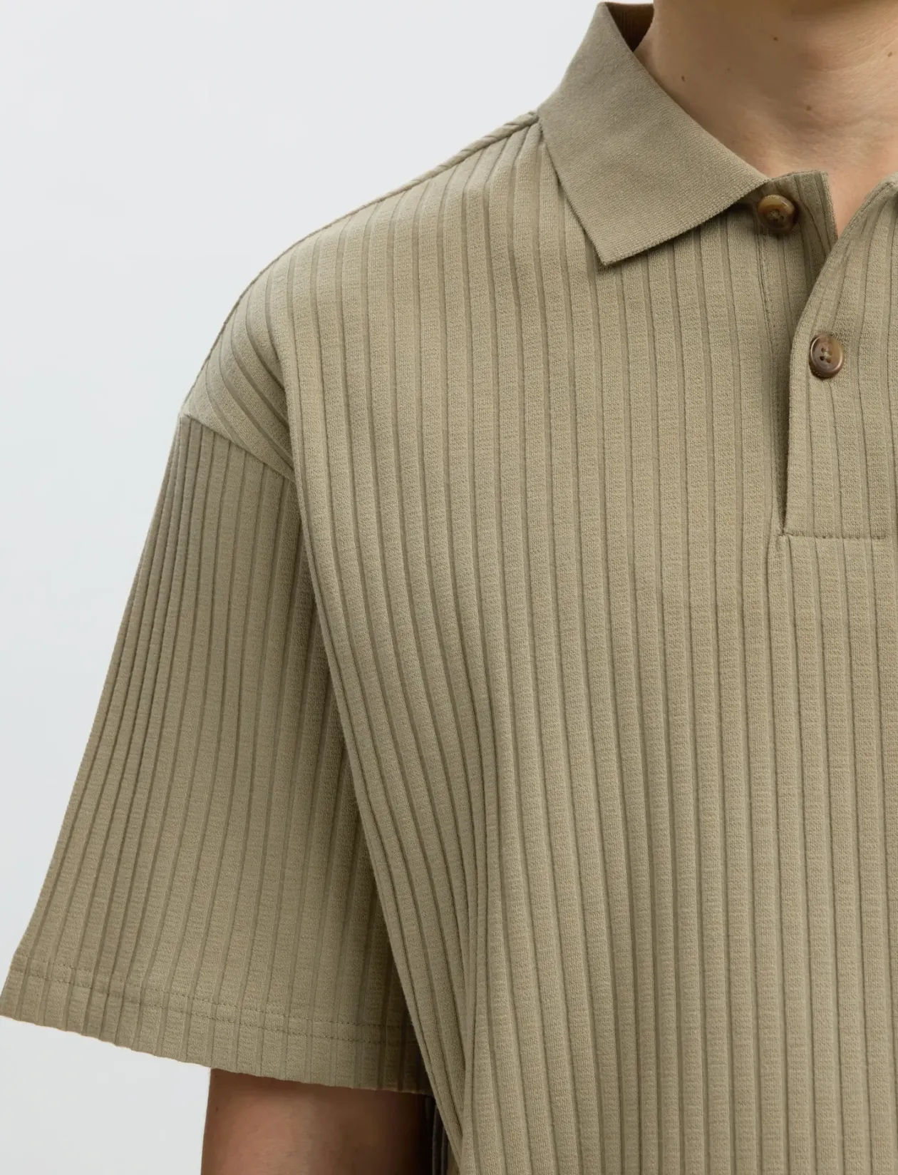 SLMRELAXSIMON RIBBED SS POLO - Kortærmede