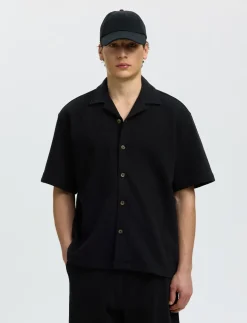SLMRELAXSONNY WAFFLE SS OVERSHIRT - Kortærmede