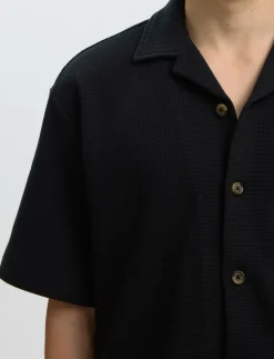 SLMRELAXSONNY WAFFLE SS OVERSHIRT - Kortærmede