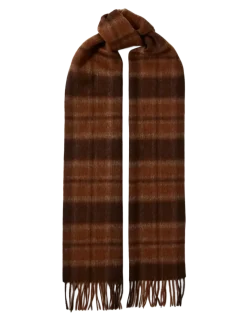 SLMTOPE WOOL CHECK SCARF - Halstørklæder