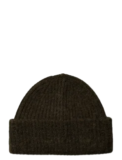 SLWLULU WOOL BLEND KNIT BEANIE NOOS - Huer