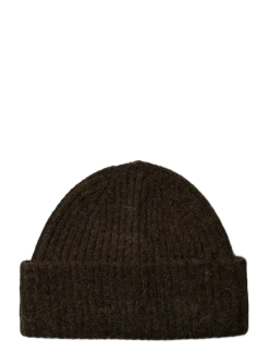 SLWLULU WOOL BLEND KNIT BEANIE NOOS - Huer