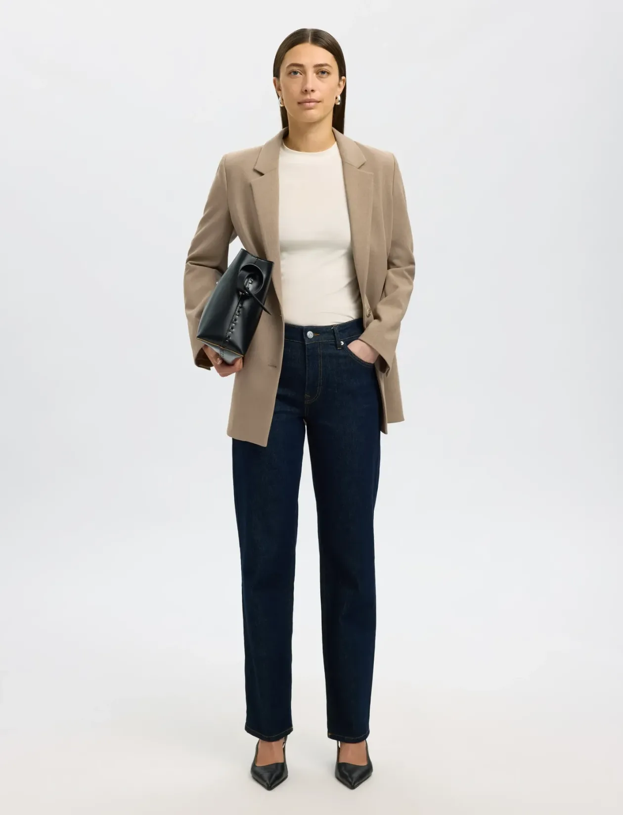 SLWRITA LS RELAXED BLAZER CAMEL MEL NOOS - Enkeltradede blazere