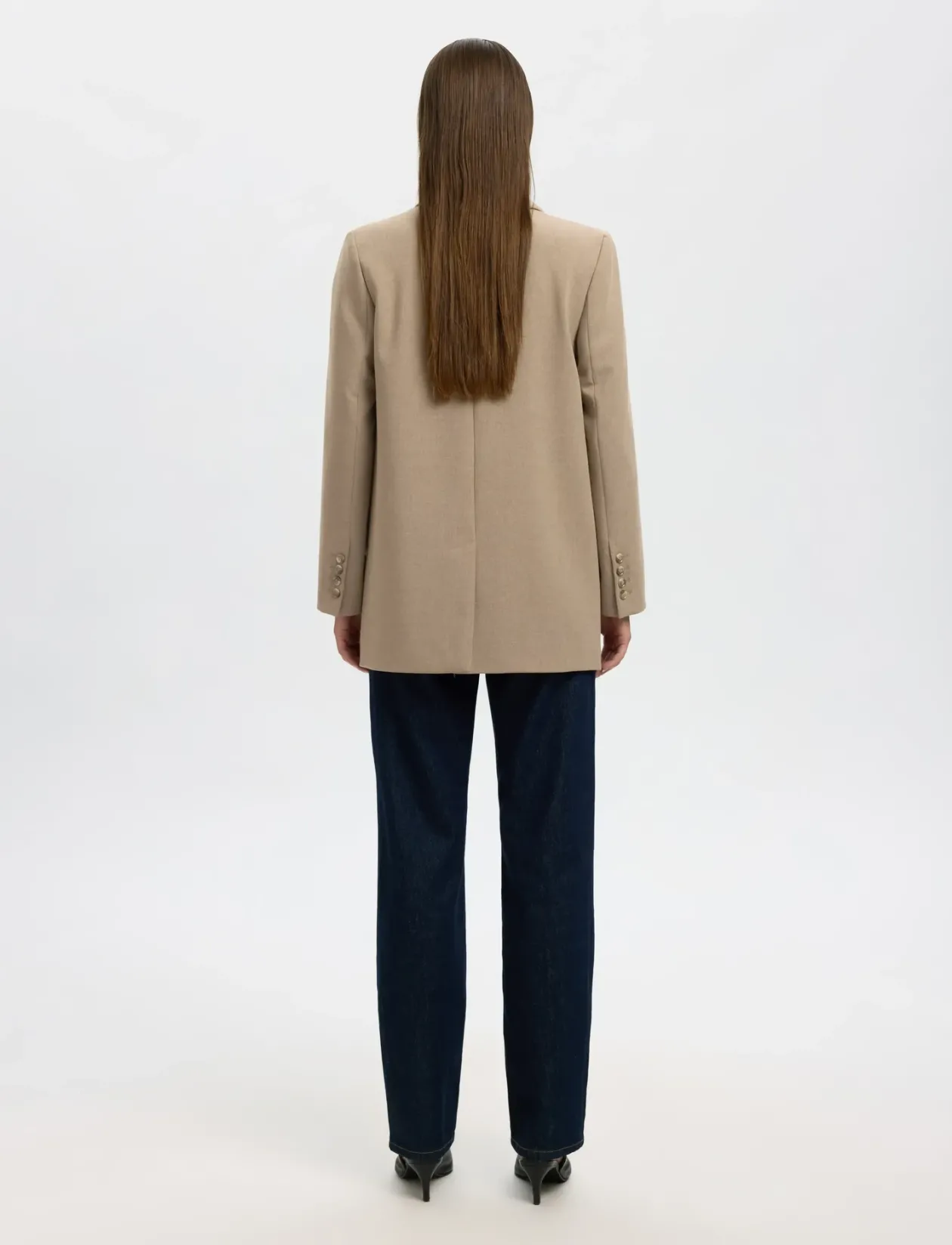 SLWRITA LS RELAXED BLAZER CAMEL MEL NOOS - Enkeltradede blazere