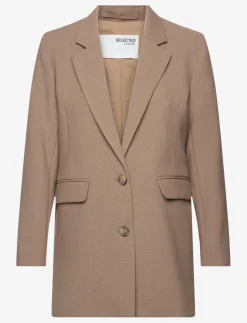 SLWRITA LS RELAXED BLAZER CAMEL MEL NOOS - Enkeltradede blazere