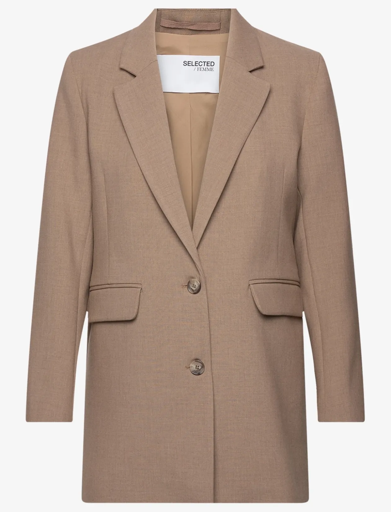SLWRITA LS RELAXED BLAZER CAMEL MEL NOOS - Enkeltradede blazere