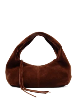Small Alma Suede Chocolate Núnoo x Lia - Top handle tasker