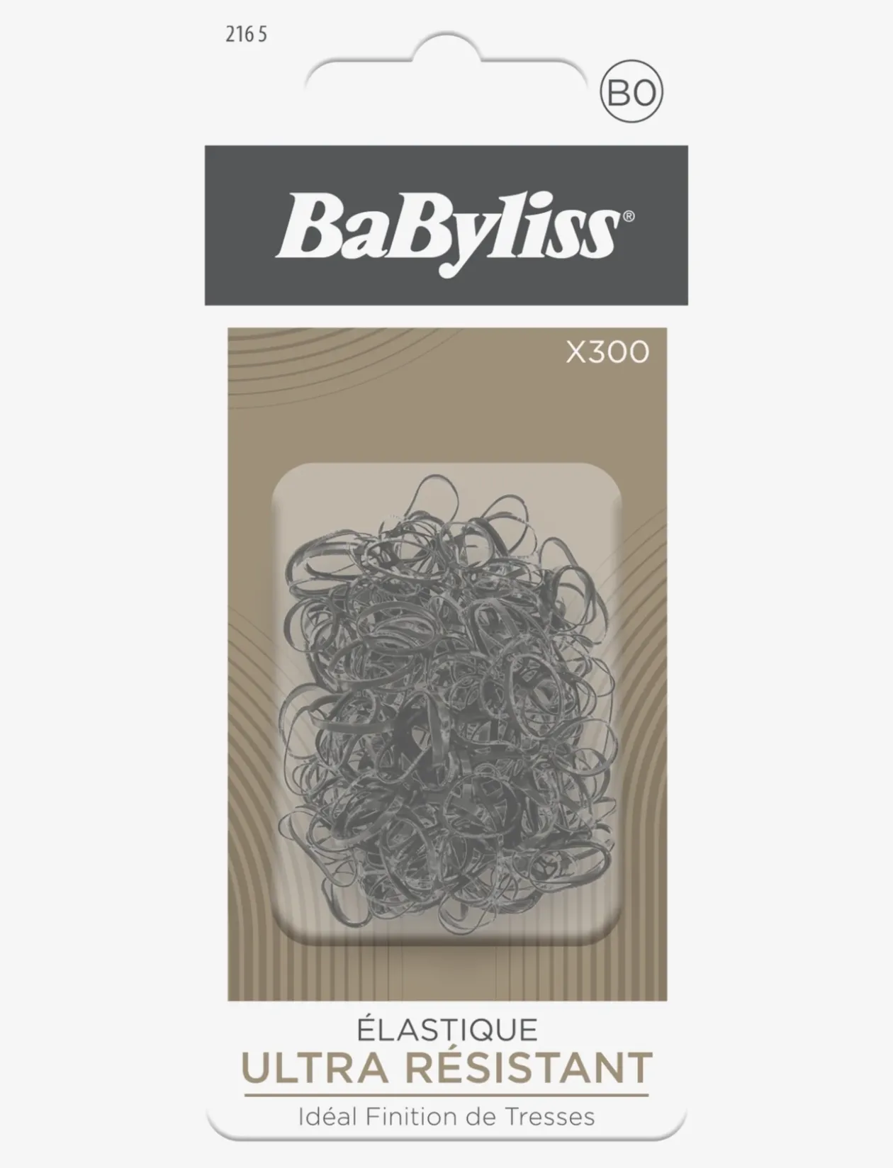 Small rubber elastics All Black 300 pcs - Scrunchies