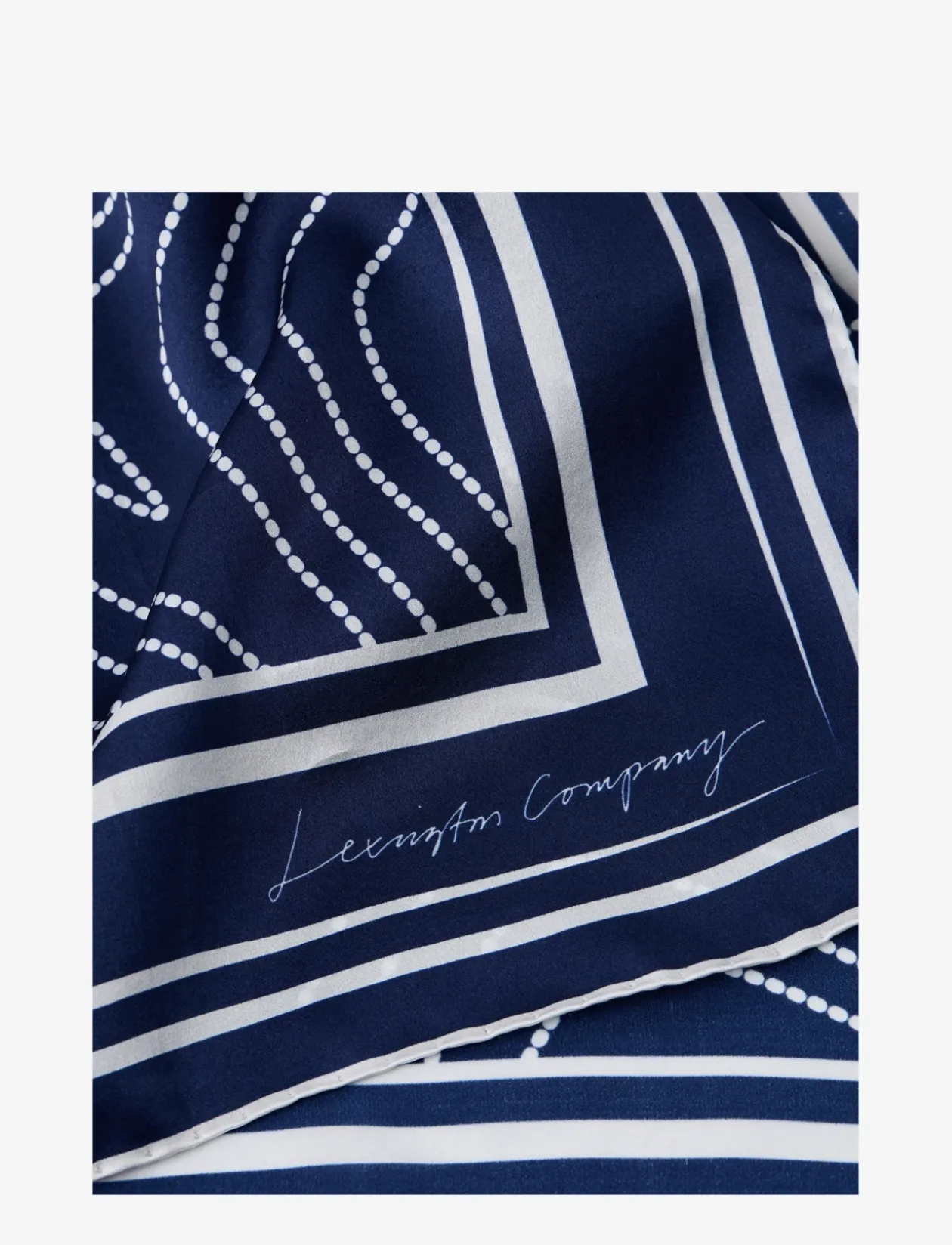 Small Starfish Printed Silk Scarf - Tynde tørklæder