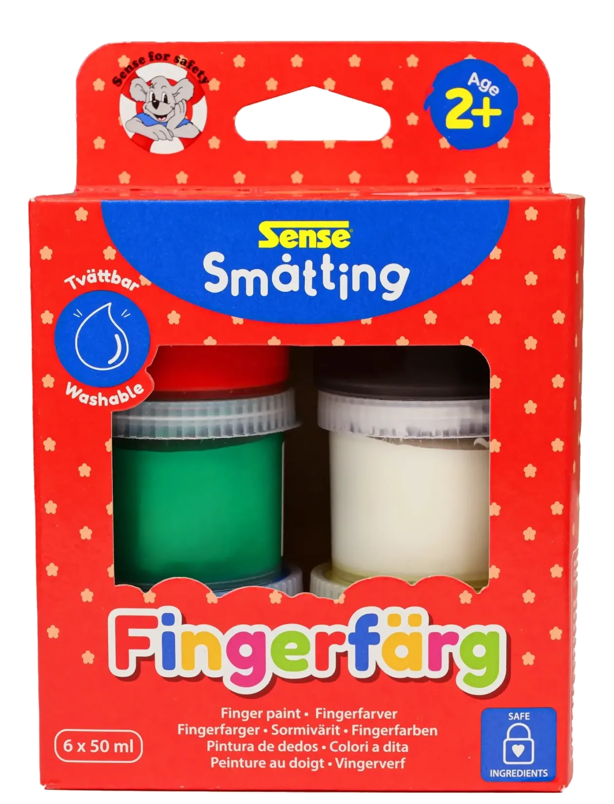 SMÅTTING FINGERFÄRG 6P - Maling