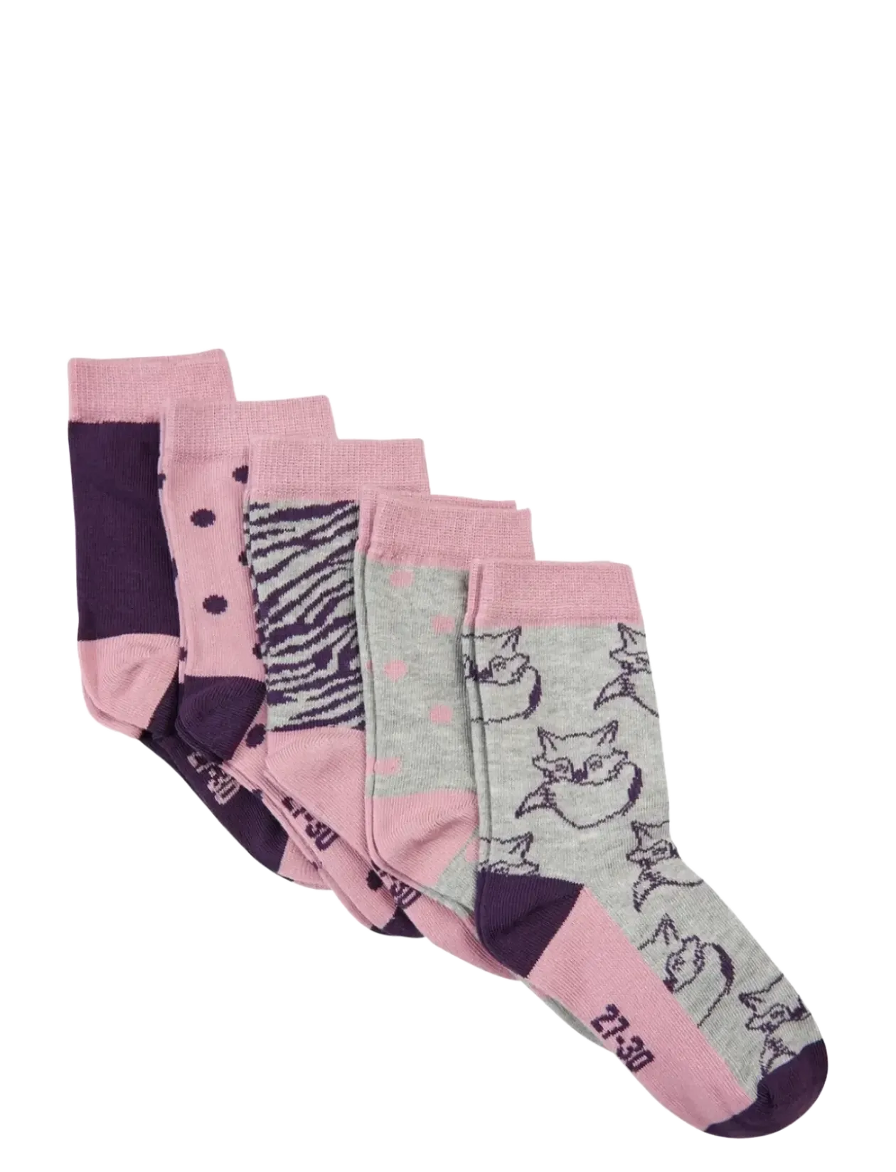 Sock w. pattern (5-pack) - Børn