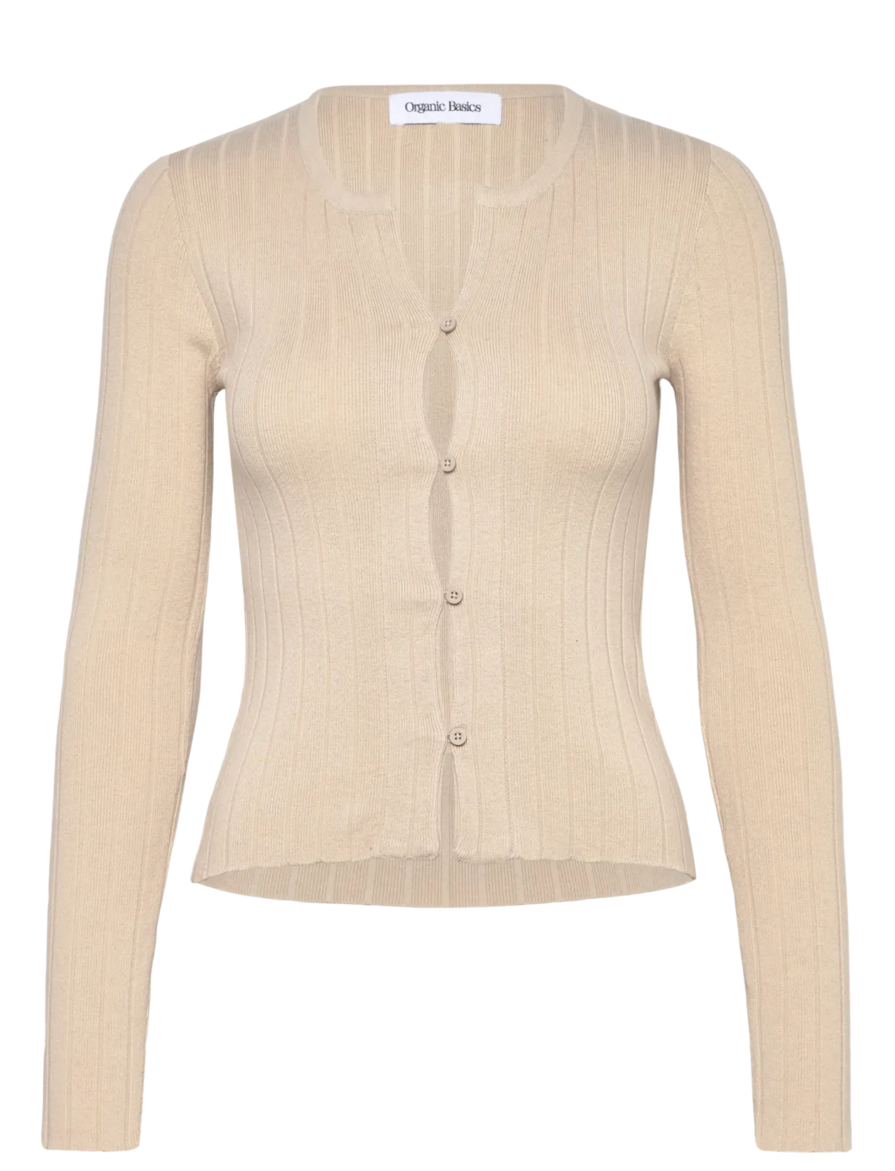 Soft Knit Rib Cardigan - Cardigans