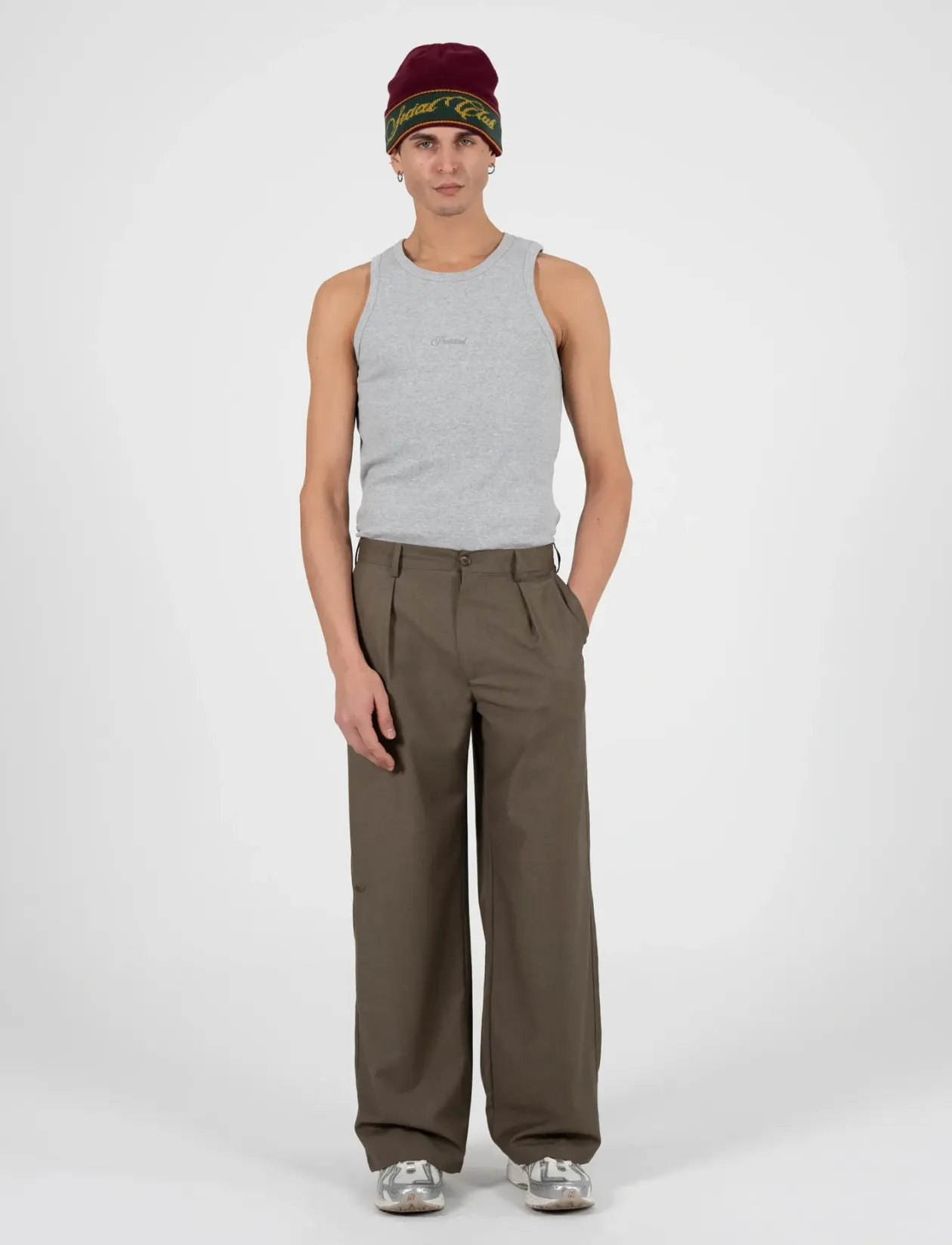 SoHo Pleated Pants Vintage Khaki - Casual